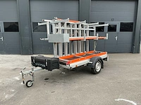 Euroscaffold steigeraanhanger met rolsteiger