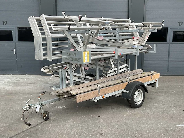 Euroscaffold steigeraanhanger met rss dakrandbeveiligingssets - afbeelding 1 van  15