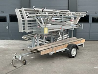 Euroscaffold steigeraanhanger met rss dakrandbeveiligingssets
