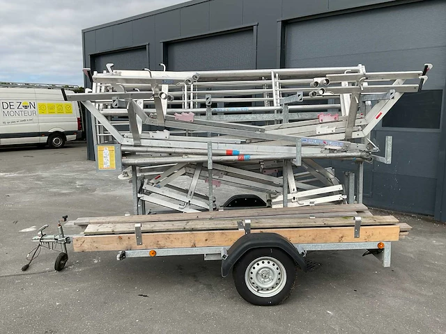 Euroscaffold steigeraanhanger met rss dakrandbeveiligingssets - afbeelding 8 van  15