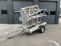 Euroscaffold steigeraanhanger met steiger