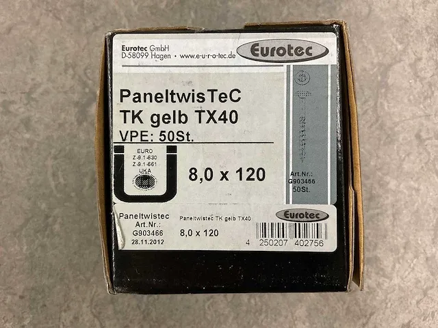 Eurotec - paneltwistec - tellerkopschroef ø8x120 mm (10x) - afbeelding 2 van  2