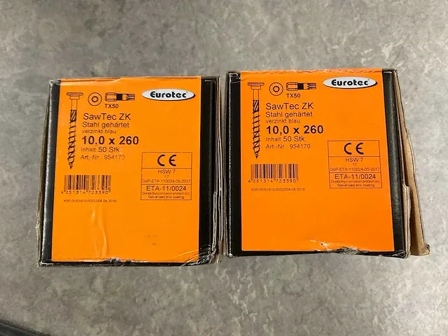 Eurotec - sawtech ø10 mm schroef - set van 3 - afbeelding 2 van  3