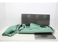 Eurotrail campingkast brocas 110 x 52 x 90 cm aluminium groen/zwart - afbeelding 2 van  3