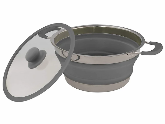 Eurotrail pan met deksel large grey - afbeelding 2 van  4
