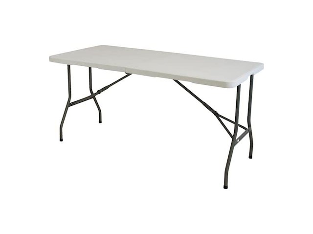 Eurotrail pavilion s - campingtafel - 152 x 71 cm - wit - afbeelding 4 van  6