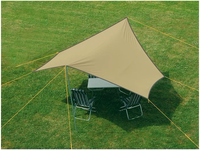 Eurotrail tarp 5 wing btc 440 x 400 cm beige - afbeelding 1 van  2