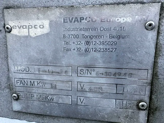 Evapco - at-19-96 - cooling tower - afbeelding 6 van  6