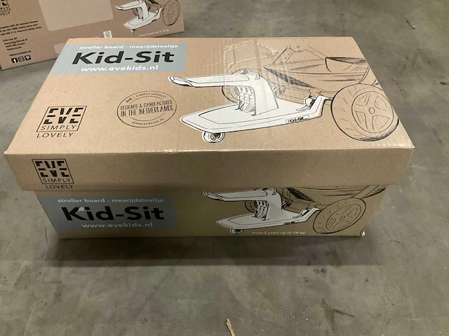 Eve kids kid-sit meerijdstoeltje grey - afbeelding 2 van  3