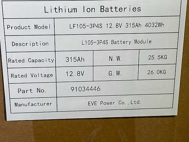 Eve22 lf105-3p4s batterij (2x) - afbeelding 7 van  7