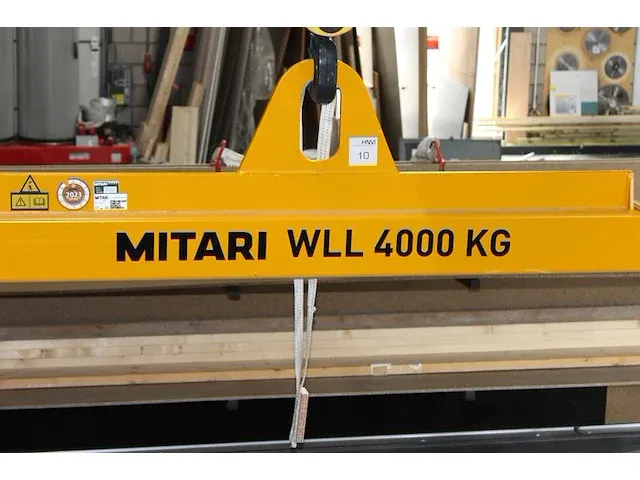 Evenaar mitari wll type 1900-4000 mm. bouwjaar 2022. maximale belastbaarheid 4000 kg. gekeurd tot november ... - afbeelding 3 van  4