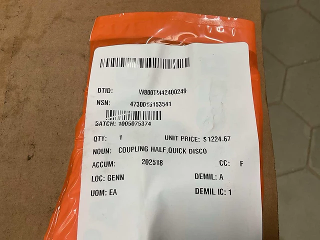 Ever-tite ms27024-11 half coupling - afbeelding 5 van  5