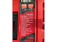 Everforce - 4-delig lithium accugereedschap incl 2 accu's en acculader in 2 koffers - afbeelding 3 van  14