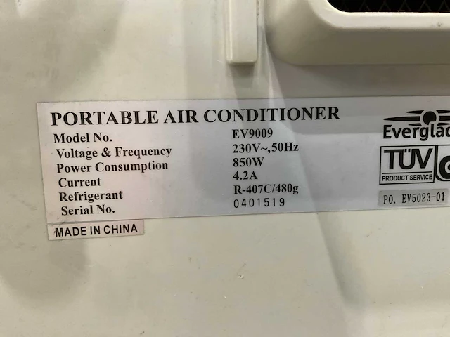 Everglades ev9009 airconditioning - afbeelding 5 van  5