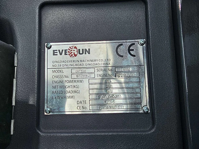 Everun - ert1500 - telescopic handlers - 2025 - afbeelding 24 van  31