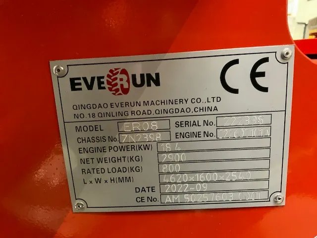 Everun er08 wiellader - afbeelding 54 van  58