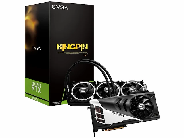 Evga geforce rtx 3090 ti k ngp n grafische kaart 24 gb gddr6x hybride koeling - afbeelding 2 van  3