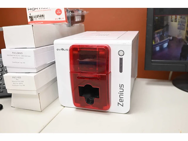 Evolis zenius classic red kaart printer - afbeelding 1 van  5