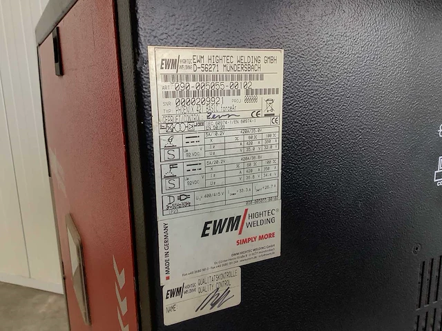 Ewm - phoenix 421 - lasapparaat - afbeelding 6 van  8