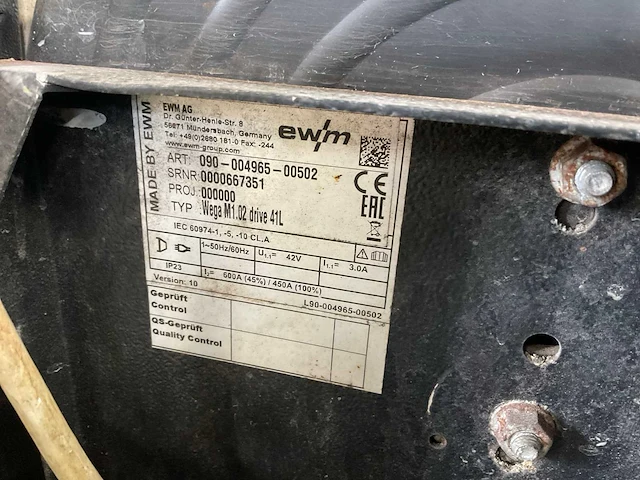 Ewm wega 401 dw mig lasapparaat - afbeelding 5 van  6
