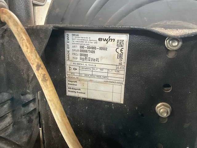 Ewm wega 401 dw mig lasapparaat - afbeelding 4 van  5