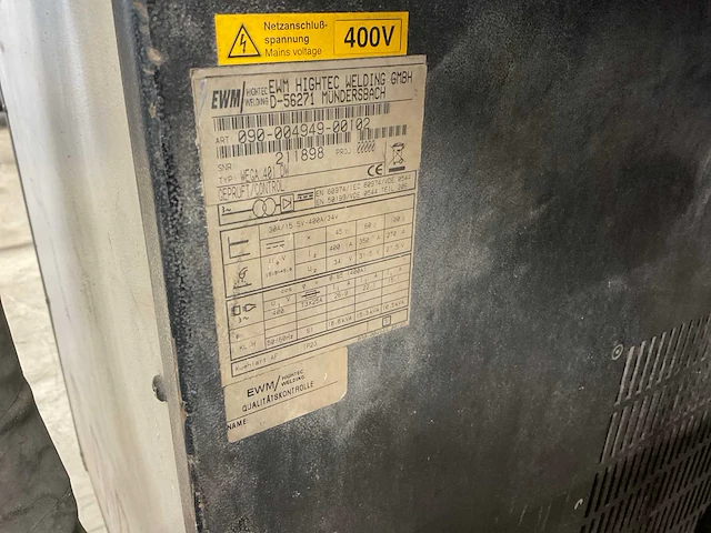 Ewm wega 401 dw mig lasapparaat - afbeelding 5 van  5