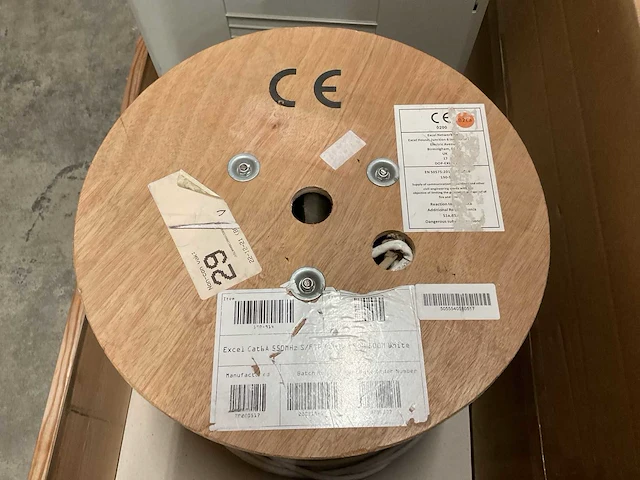 Excel 550mhz lsoh haspel á ca. 450m cat6a netwerkkabel - afbeelding 2 van  2
