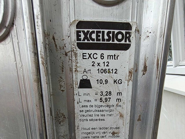 Excelsior - exc 6mtr - ladder - afbeelding 3 van  4
