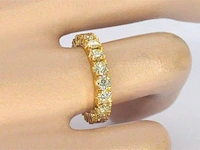 Exclusieve alliance ring met zeer hoge kwaliteit aan diamanten - afbeelding 3 van  10