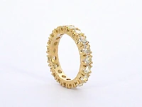 Exclusieve alliance ring met zeer hoge kwaliteit aan diamanten - afbeelding 5 van  10