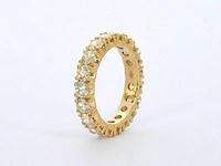 Exclusieve alliance ring met zeer hoge kwaliteit aan diamanten - afbeelding 6 van  10