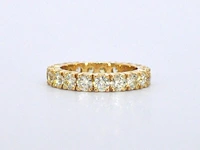 Exclusieve alliance ring met zeer hoge kwaliteit aan diamanten - afbeelding 7 van  10