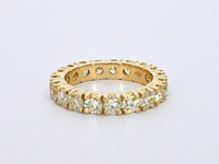 Exclusieve alliance ring met zeer hoge kwaliteit aan diamanten - afbeelding 8 van  10