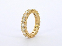 Exclusieve alliance ring met zeer hoge kwaliteit aan diamanten - afbeelding 5 van  8