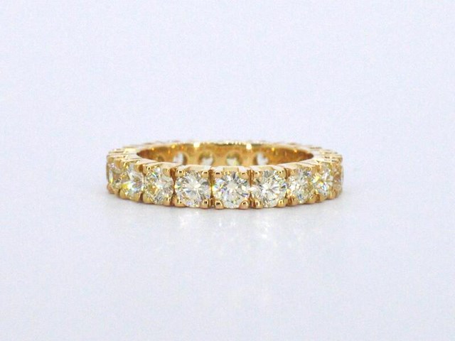 Exclusieve alliance ring met zeer hoge kwaliteit aan diamanten - afbeelding 6 van  8