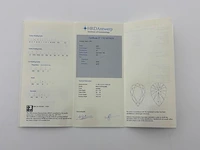 Exclusieve hanger met een druppelvormige natuurlijk geslepen diamant ( hrd gecertificeerd ) - afbeelding 5 van  7