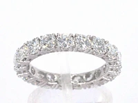 Exclusieve witgouden alliance ring met diamanten - afbeelding 1 van  11