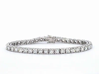 Exclusieve witgouden tennis armband met 5.50 carat hoge kwaliteit briljant geslepen diamanten