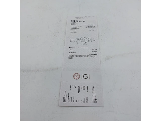 Exclusive 2.03 ct portuguese cut diamant ( igi gecertificeerd ) - afbeelding 12 van  13