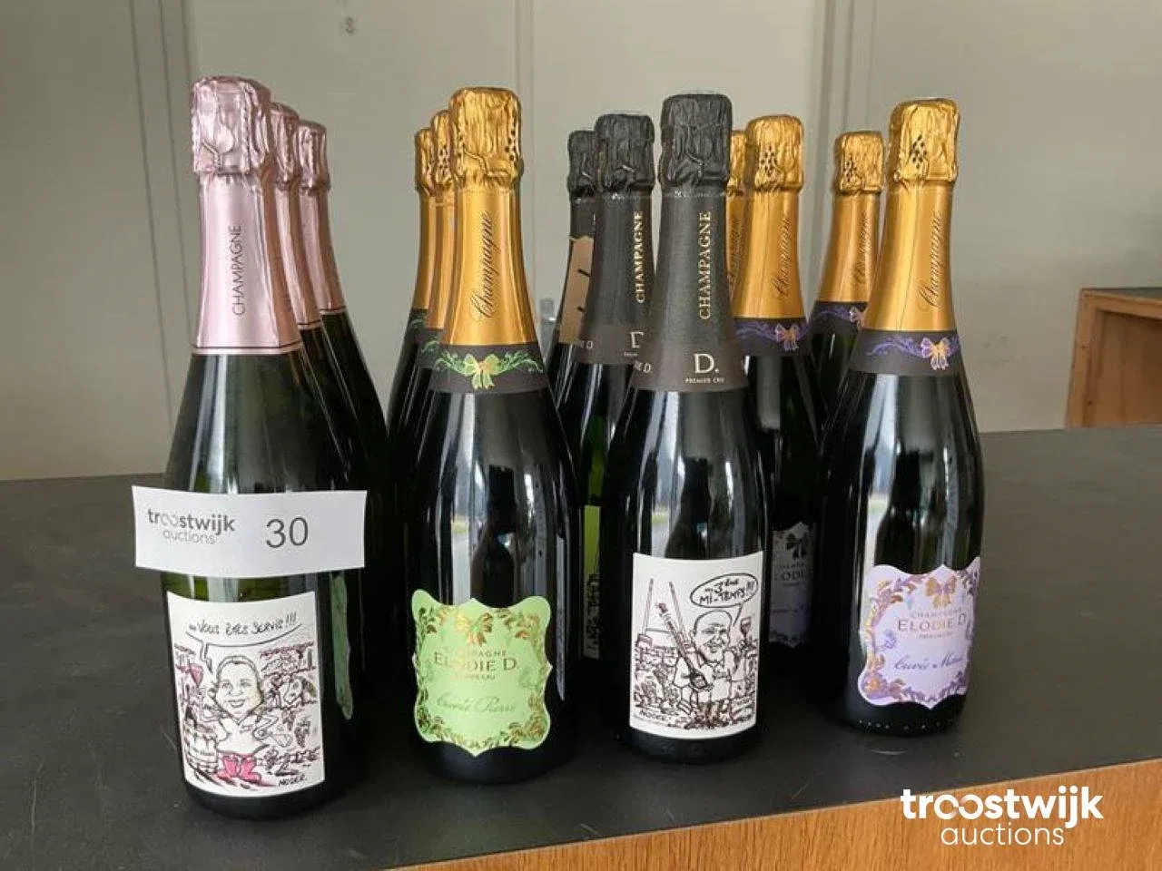 Executieveiling van o.a. wijn, bier en sterke dranken