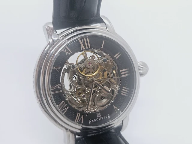 Executive prince of wales automatisch skeleton herenhorloge - afbeelding 3 van  9