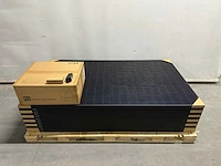 Exiom - set van 12 full black (375 wp) zonnepanelen en 1 saj 4kw omvormer (1-fase) - afbeelding 1 van  10