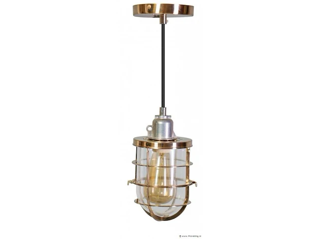 Expo industriële messing hanglamp - afbeelding 1 van  6