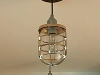 Expo industriële messing hanglamp - afbeelding 2 van  6