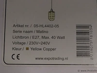 Expo industriële messing hanglamp - afbeelding 6 van  6