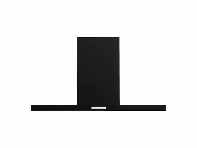 Exquisit fkh92-3bl schouwkap 90 cm breed zwart - afbeelding 1 van  2