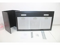 Exquisit fkh92-3bl schouwkap 90 cm breed zwart - afbeelding 2 van  2