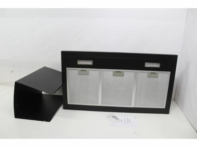 Exquisit fkh923bl schouwkap 90 cm breed zwart - afbeelding 2 van  2