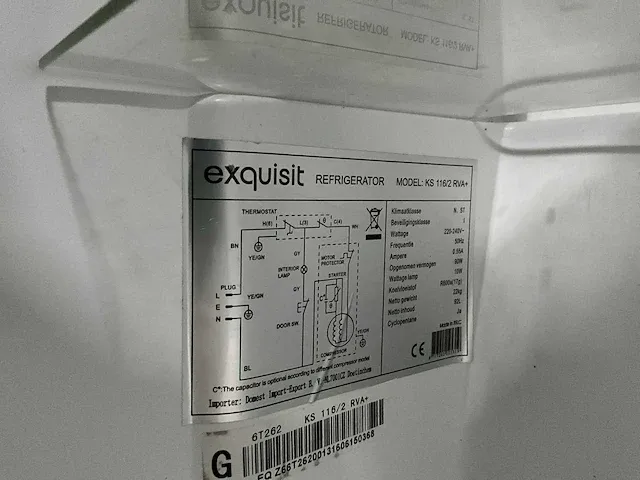 Exquisit ks 116/2 koelkast - afbeelding 4 van  4