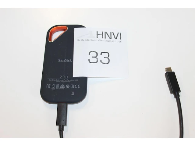 Externe harde schijf scandisk 2 tb ssd. - afbeelding 1 van  2